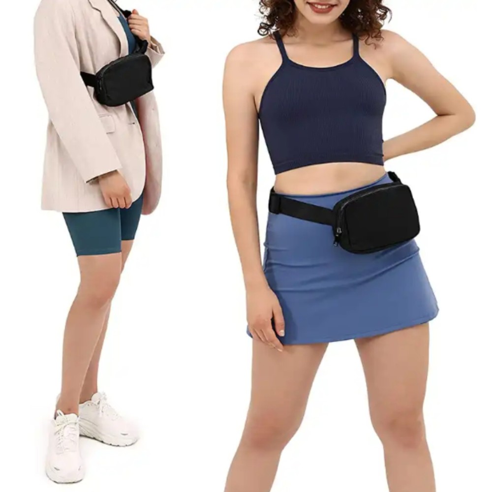 Crossbody Lemon Bags for Women and Men Waterproof-Everywhere Belt Bag // BLACK
